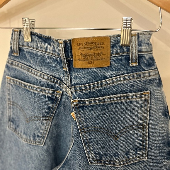 VINTAGE ORANGE TAG Levi's Blue High Rise Jeans Classic Denim - Picture 2 of 5